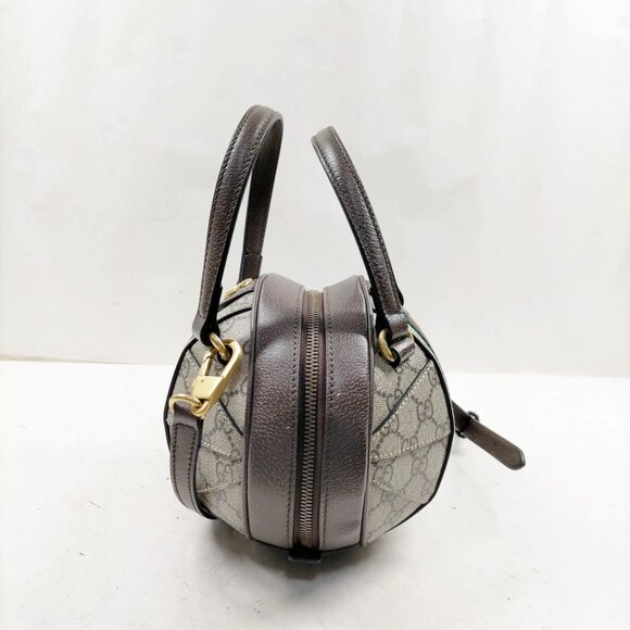 Gucci Hand Bag Sherry Line Brown PVC 849-082125 - Picture 3 of 13